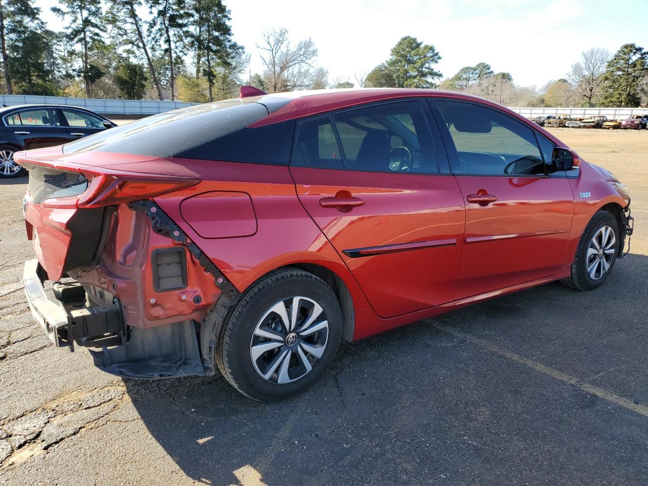 2018 Toyota Prius VIN JTDKARFP9J3094376 Copart auction photo, front end / rear end damage thumbnail 3