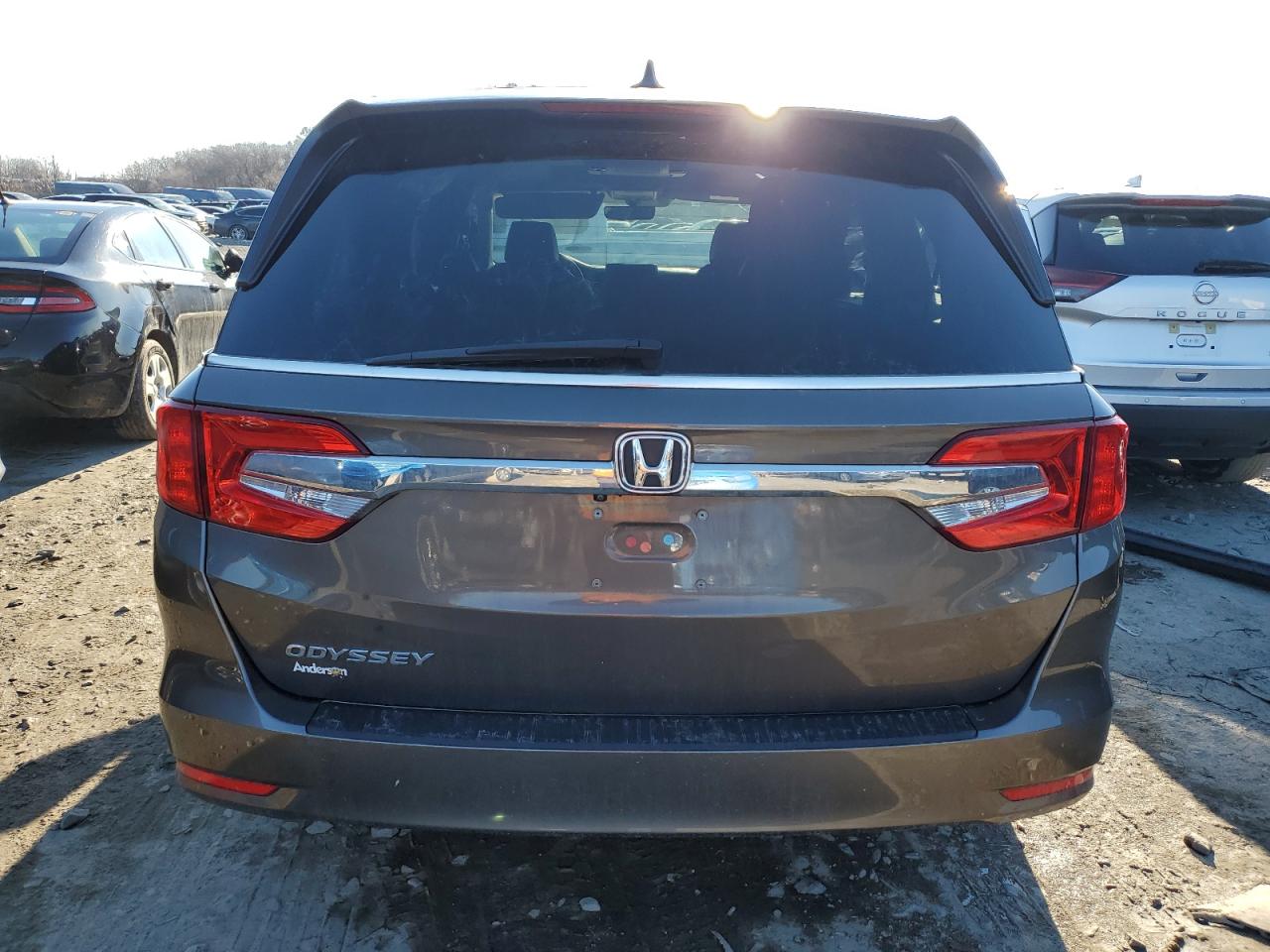 2020 Honda Odyssey VIN 5FNRL6H73LB020641 Copart auction photo, side damage thumbnail 6
