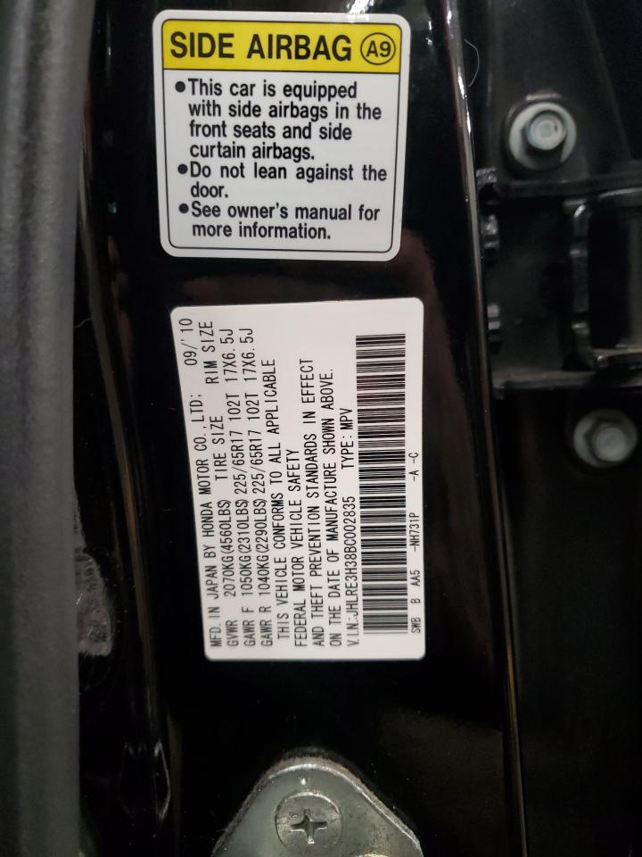 2011 Honda CR-V VIN JHLRE3H38BC002835 Copart auction photo, front end damage thumbnail 15