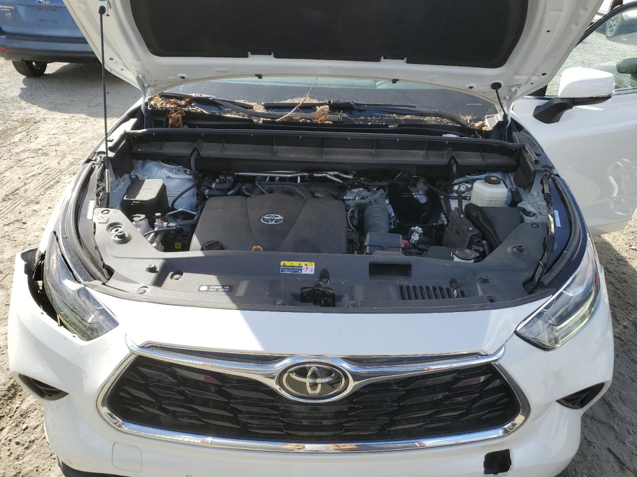 2021 Toyota Highlander VIN 5TDDZRBH9MS525012 Copart auction photo, top/roof damage thumbnail 12