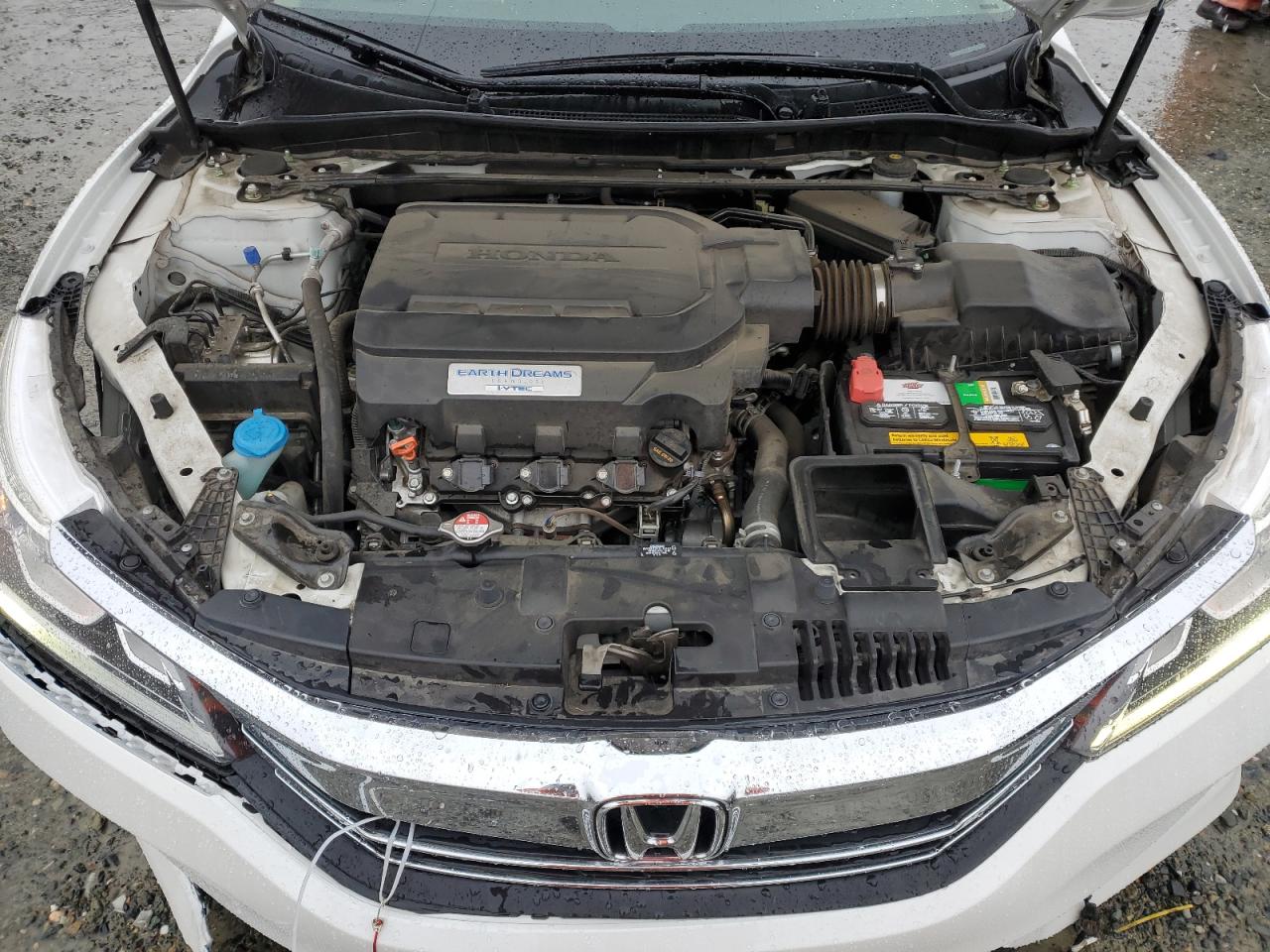 2016 Honda Accord VIN 1HGCR3F89GA000506 Copart auction photo, front end / side damage thumbnail 11