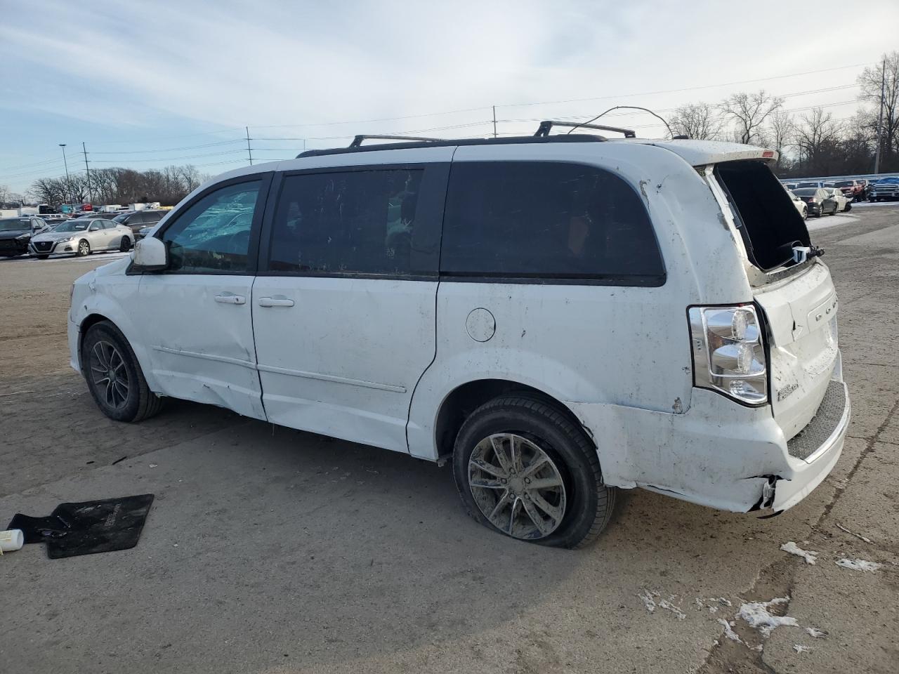 2017 Dodge Caravan VIN 2C4RDGEG7HR755352 Copart auction photo, rollover damage thumbnail 2
