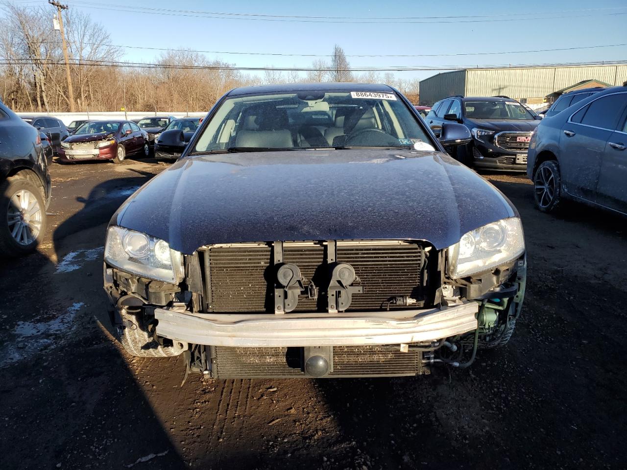 2010 Audi A8 VIN WAURVAFA2AN008181 Copart auction photo, front end / rear end damage thumbnail 5