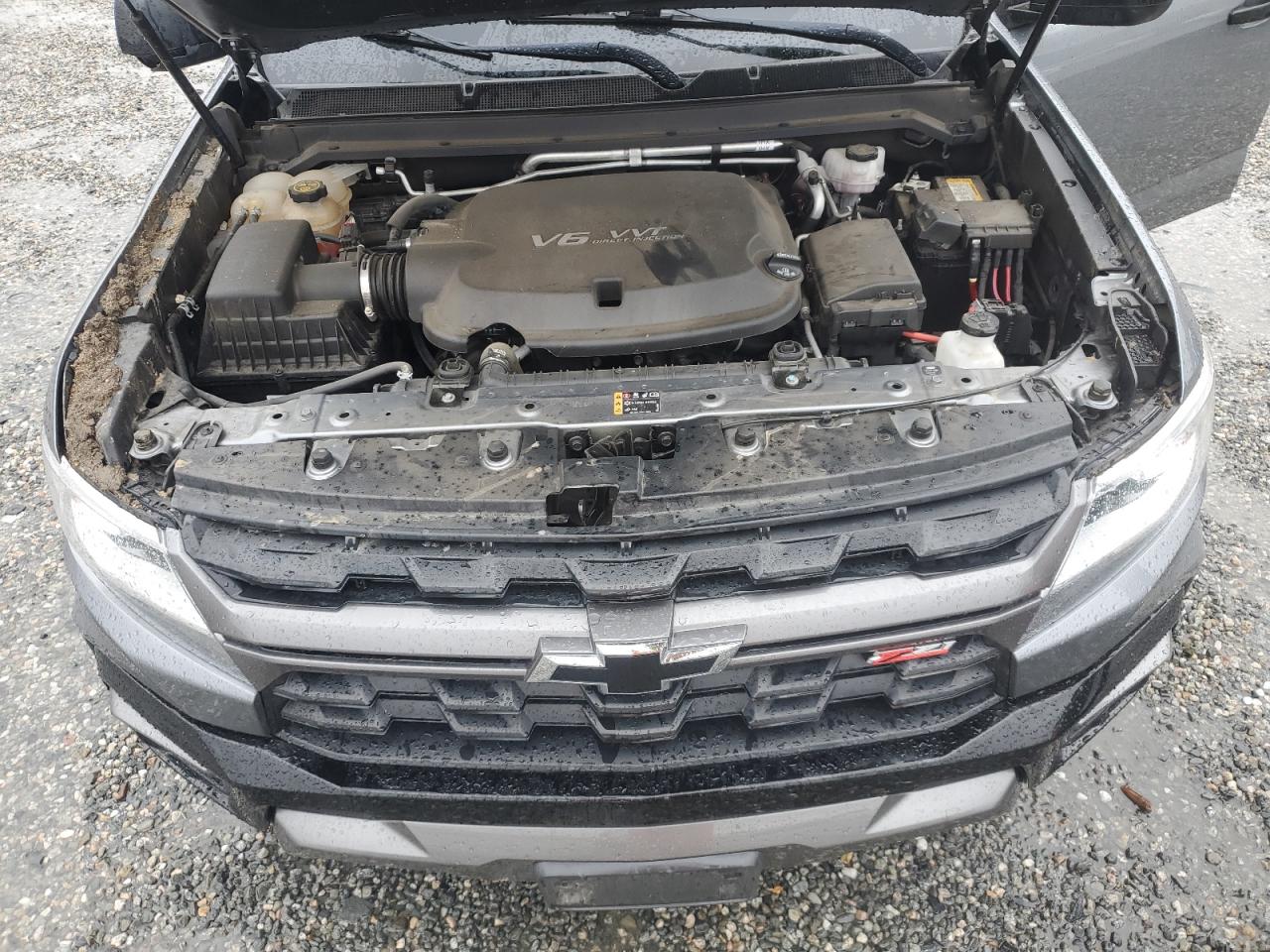 2022 Chevrolet Colorado VIN 1GCGSDEN5N1176354 Copart auction photo, top/roof / all over damage thumbnail 13