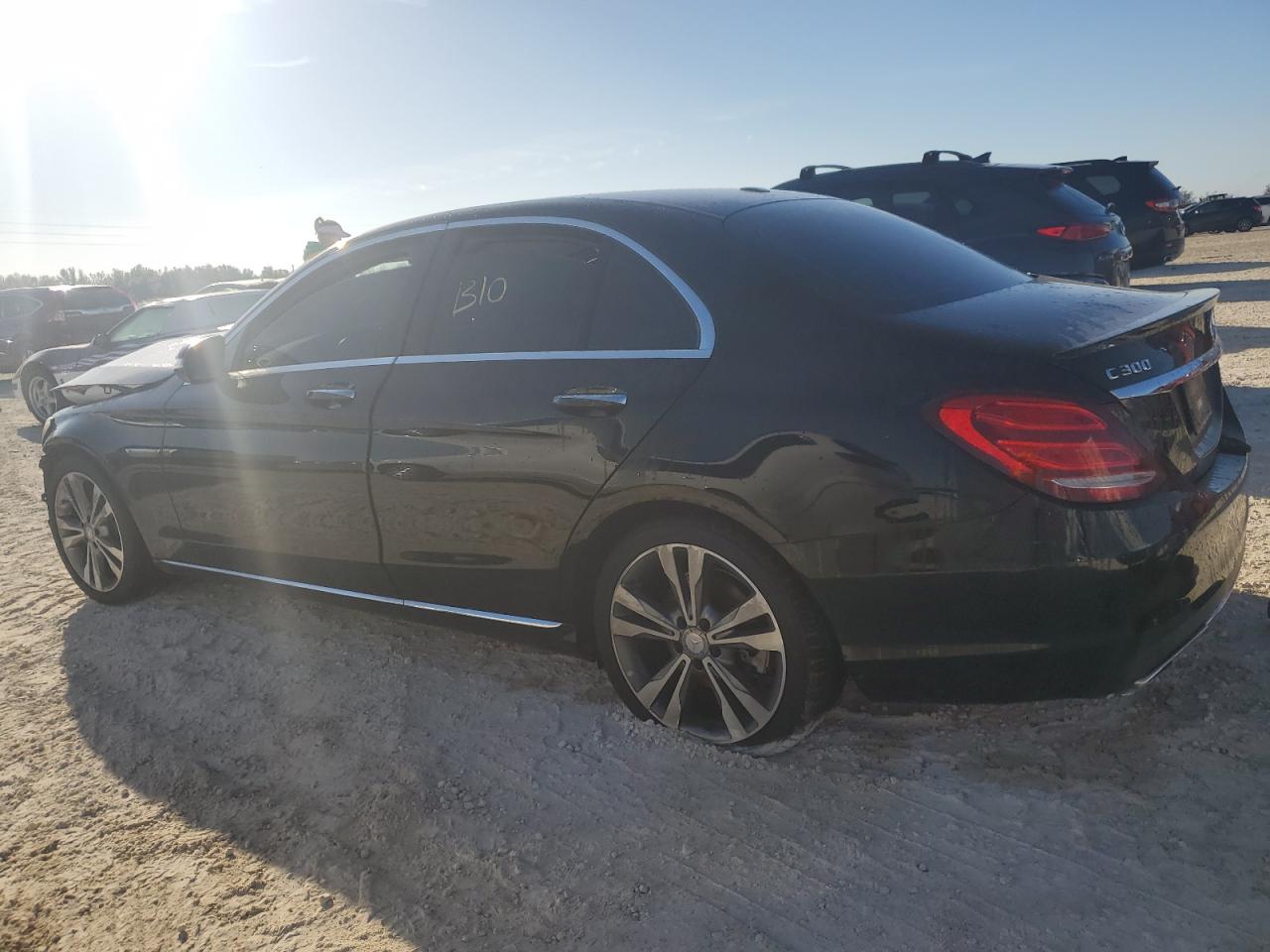 2015 Mercedes-Benz C-klasse VIN 55SWF4JB5FU076614 Copart auction photo, front end damage thumbnail 2