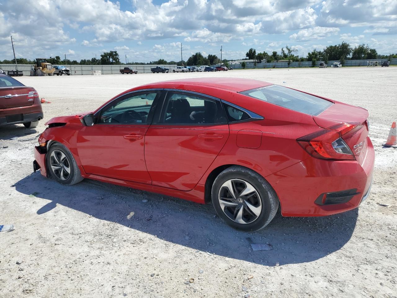 2020 Honda Civic VIN 2HGFC2F68LH532316 Copart auction photo, front end / side damage thumbnail 2