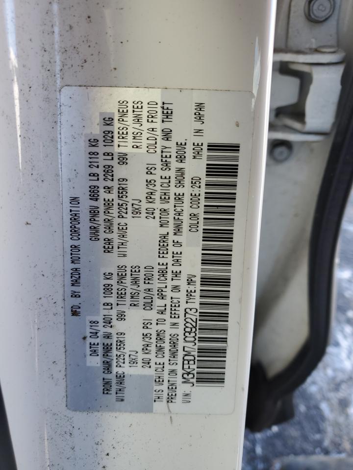 2018 Mazda CX-5 VIN JM3KFBDM7J0392273 Copart auction photo, front end / side damage thumbnail 13
