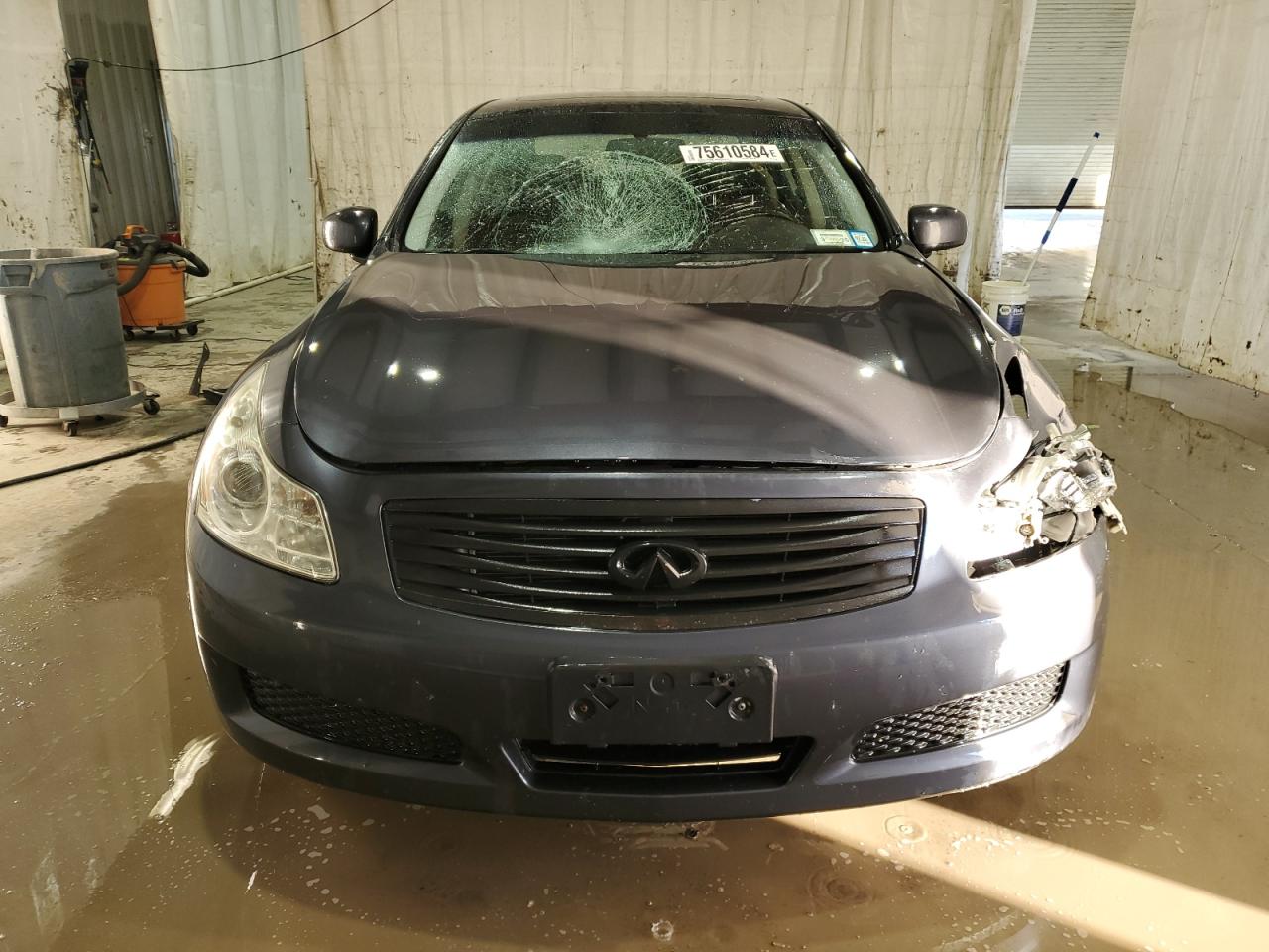2008 Infiniti G VIN JNKBV61F68M251656 Copart auction photo, front end / side damage thumbnail 5