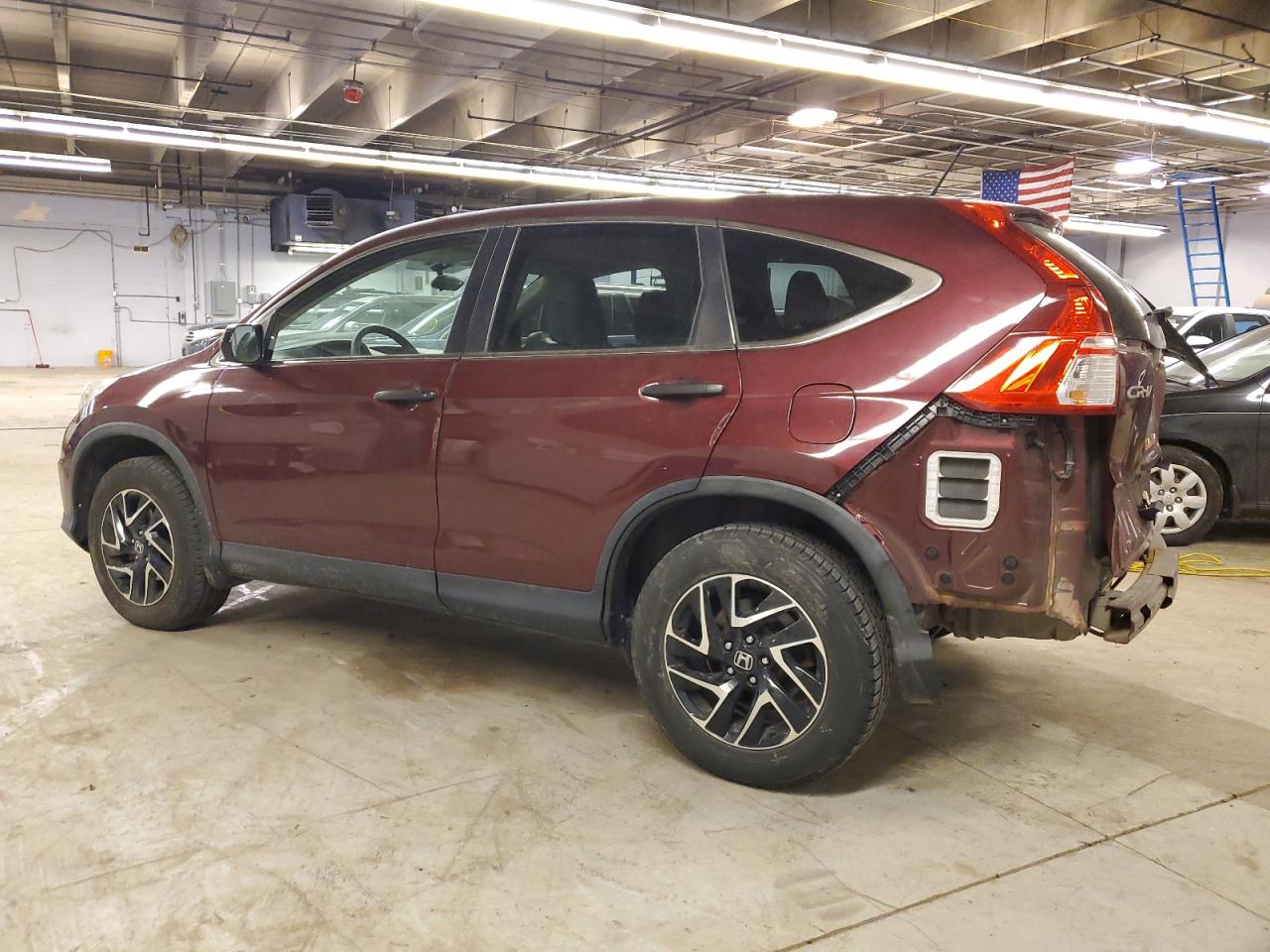 2016 Honda CR-V VIN 5J6RM4H43GL091228 Copart auction photo, rear end damage thumbnail 2