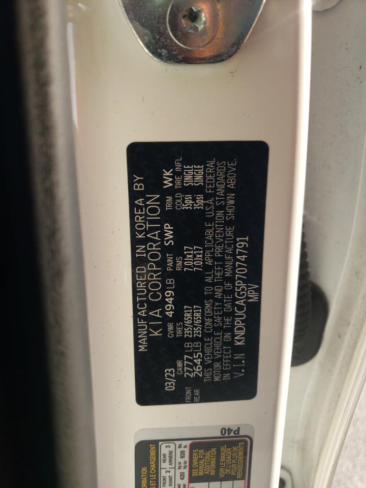 2023 KIA Sportage VIN KNDPUCAG5P7074791 Copart auction photo, rear end damage thumbnail 14