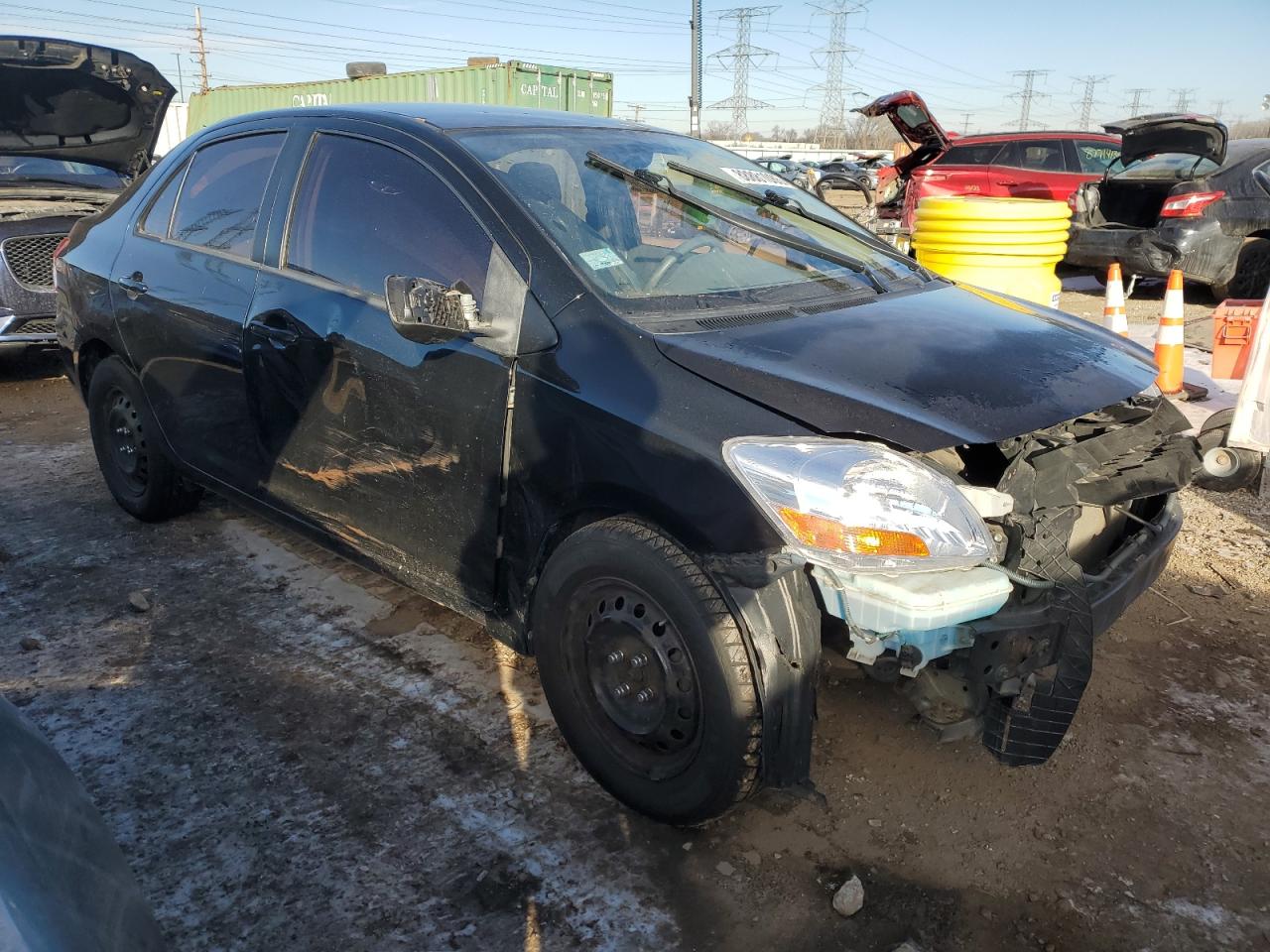 2009 Toyota Yaris VIN JTDBT903394045146 Copart auction photo, all over damage thumbnail 4