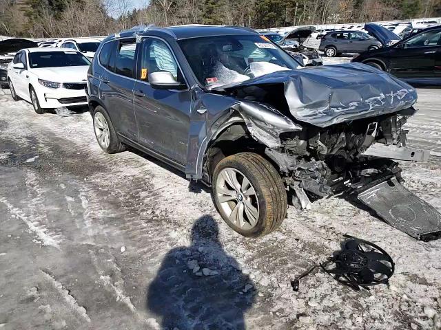 2013 BMW X3 VIN 5UXWX7C59DL979817 Copart auction photo, front end / side damage thumbnail 11