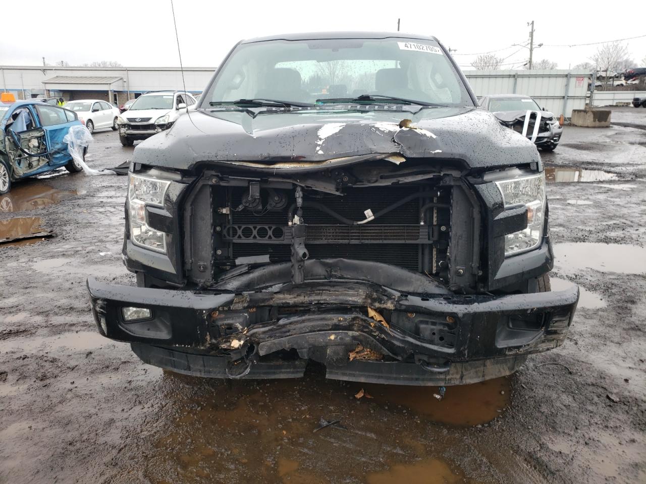 2016 Ford F-150 VIN 1FTEX1EP1GFA57442 Copart auction photo, front end / rear end damage thumbnail 5