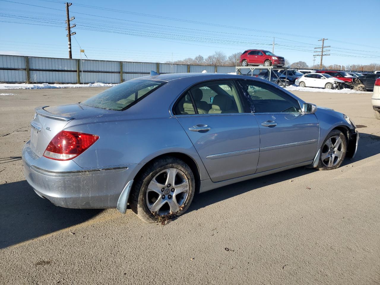 2005 Acura RL VIN JH4KB16585C009366 Copart auction photo, front end / undercarriage damage thumbnail 3