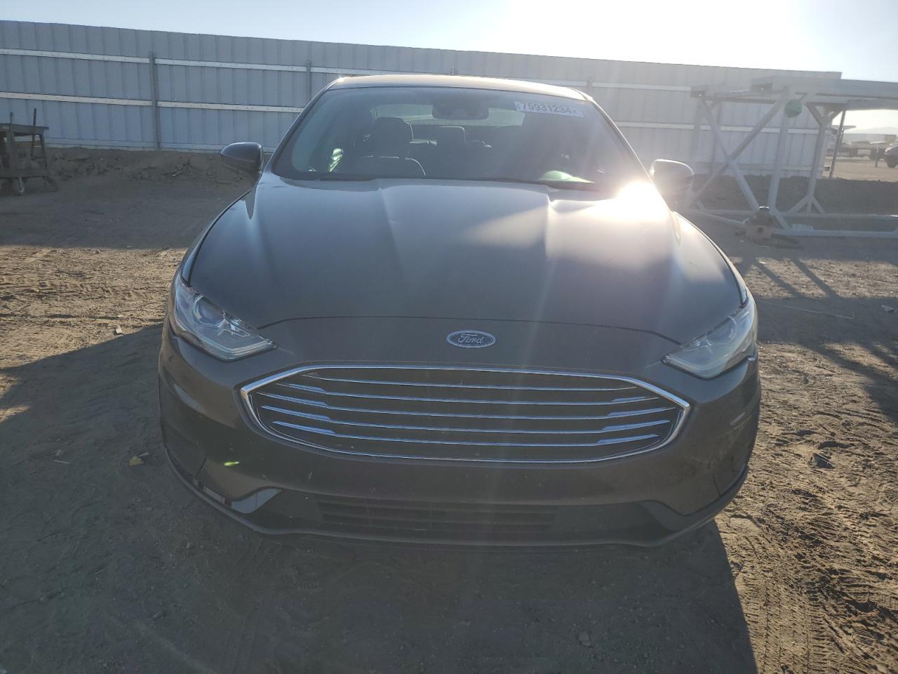 2019 Ford Fusion VIN 3FA6P0G7XKR277143 Copart auction photo, rear end damage thumbnail 5