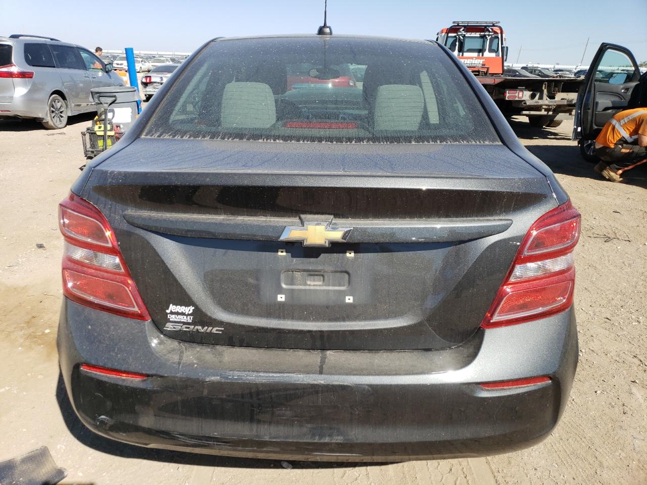 2017 Chevrolet Sonic VIN 1G1JB5SH0H4122238 Copart auction photo, front end / rear end damage thumbnail 6