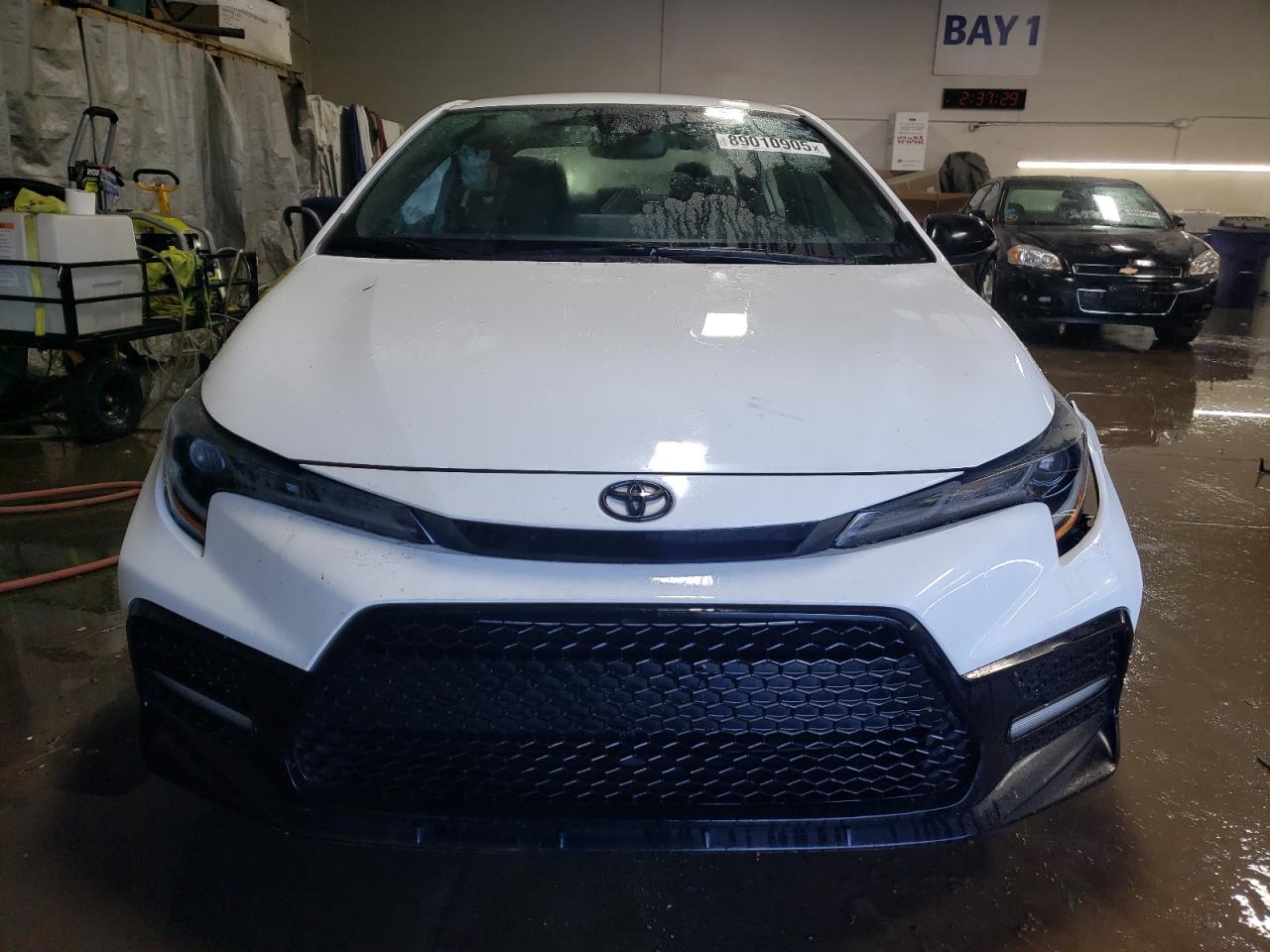 2022 Toyota Corolla VIN 5YFS4MCE9NP122056 Copart auction photo, side / front end damage thumbnail 5