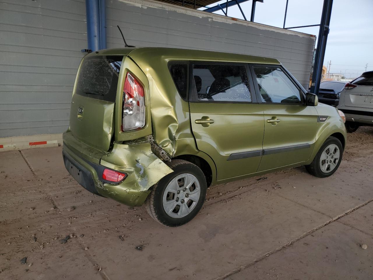 2013 KIA Soul VIN KNDJT2A57D7562900 Copart auction photo, rear end / side damage thumbnail 3