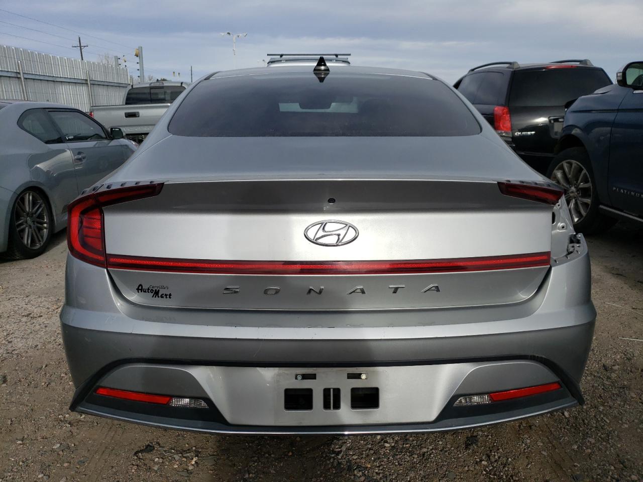 2021 Hyundai Sonata VIN 5NPEG4JA3MH095274 Copart auction photo, front end / side damage thumbnail 6