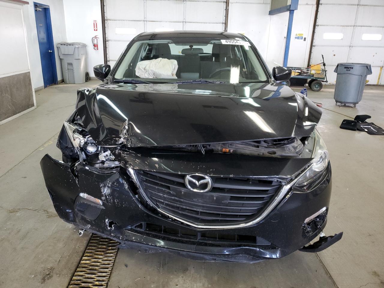 2014 Mazda 3 VIN JM1BM1L7XE1189558 Copart auction photo, front end / side damage thumbnail 5
