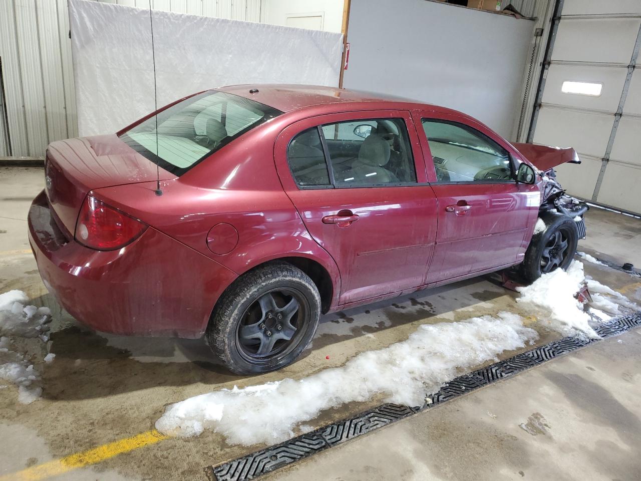 2007 Chevrolet Cobalt VIN 1G1AL55F477218314 Copart auction photo, front end / side damage thumbnail 3