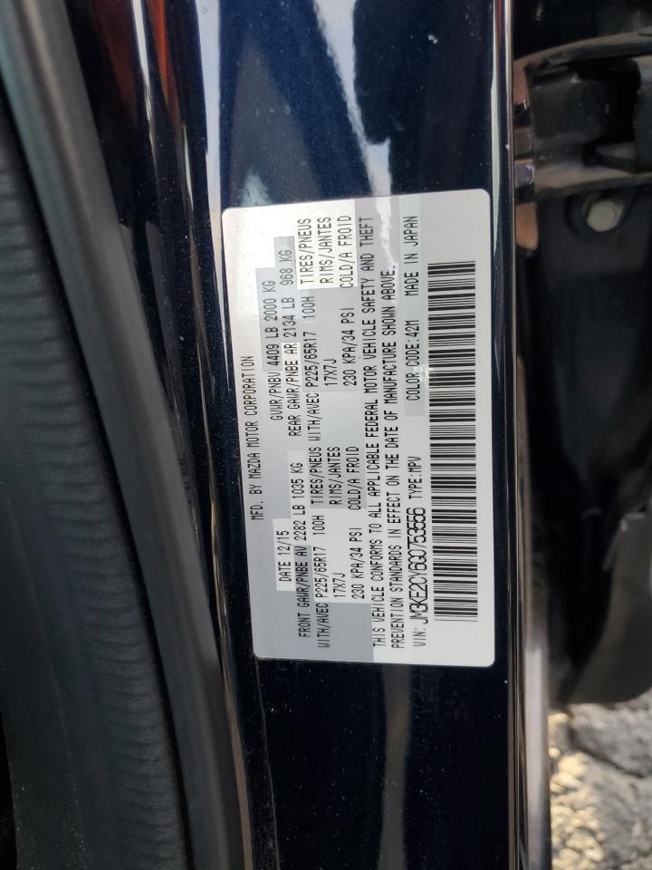2016 Mazda CX-5 VIN JM3KE2CY6G0753556 Copart auction photo, all over damage thumbnail 13