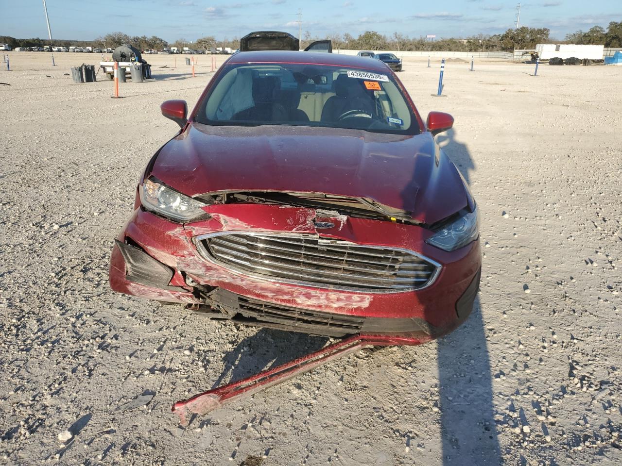 2019 Ford Fusion VIN 3FA6P0LU7KR102523 Copart auction photo, front end damage thumbnail 5