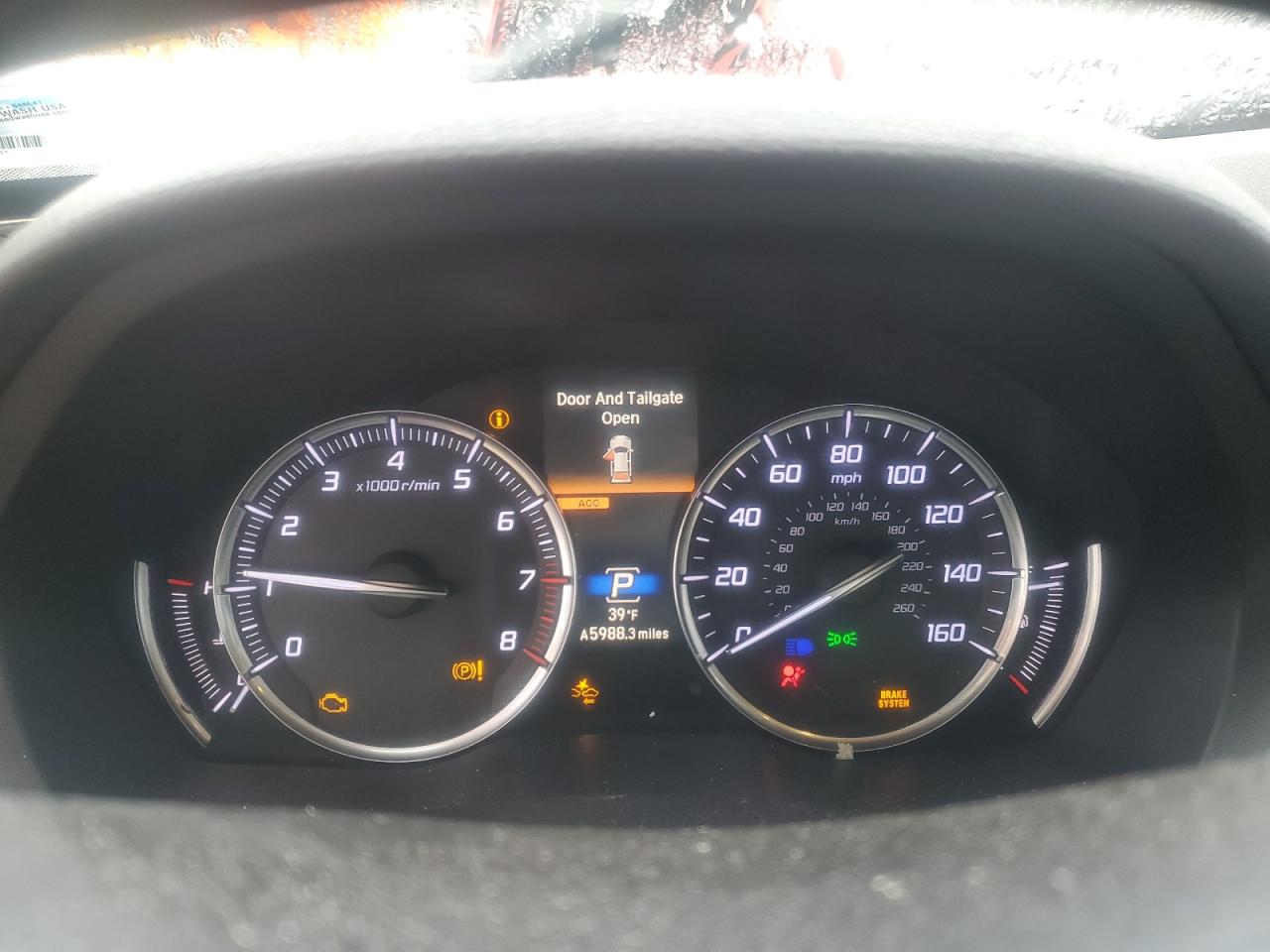 2020 Acura MDX VIN 5J8YD3H3XLL001880 Copart auction photo, front end damage thumbnail 9