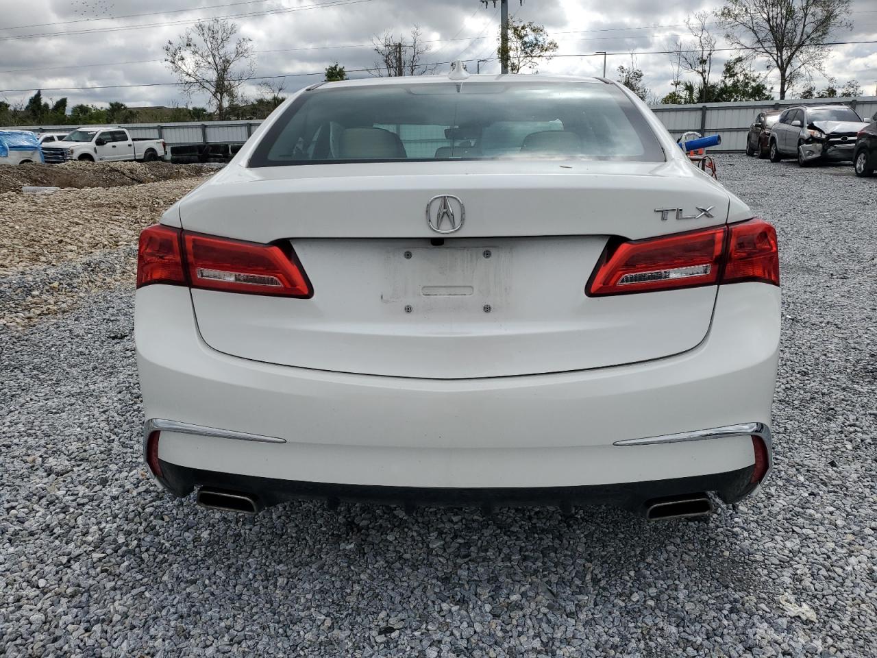 2020 Acura TLX VIN 19UUB2F48LA001835 Copart auction photo, front end / side damage thumbnail 6