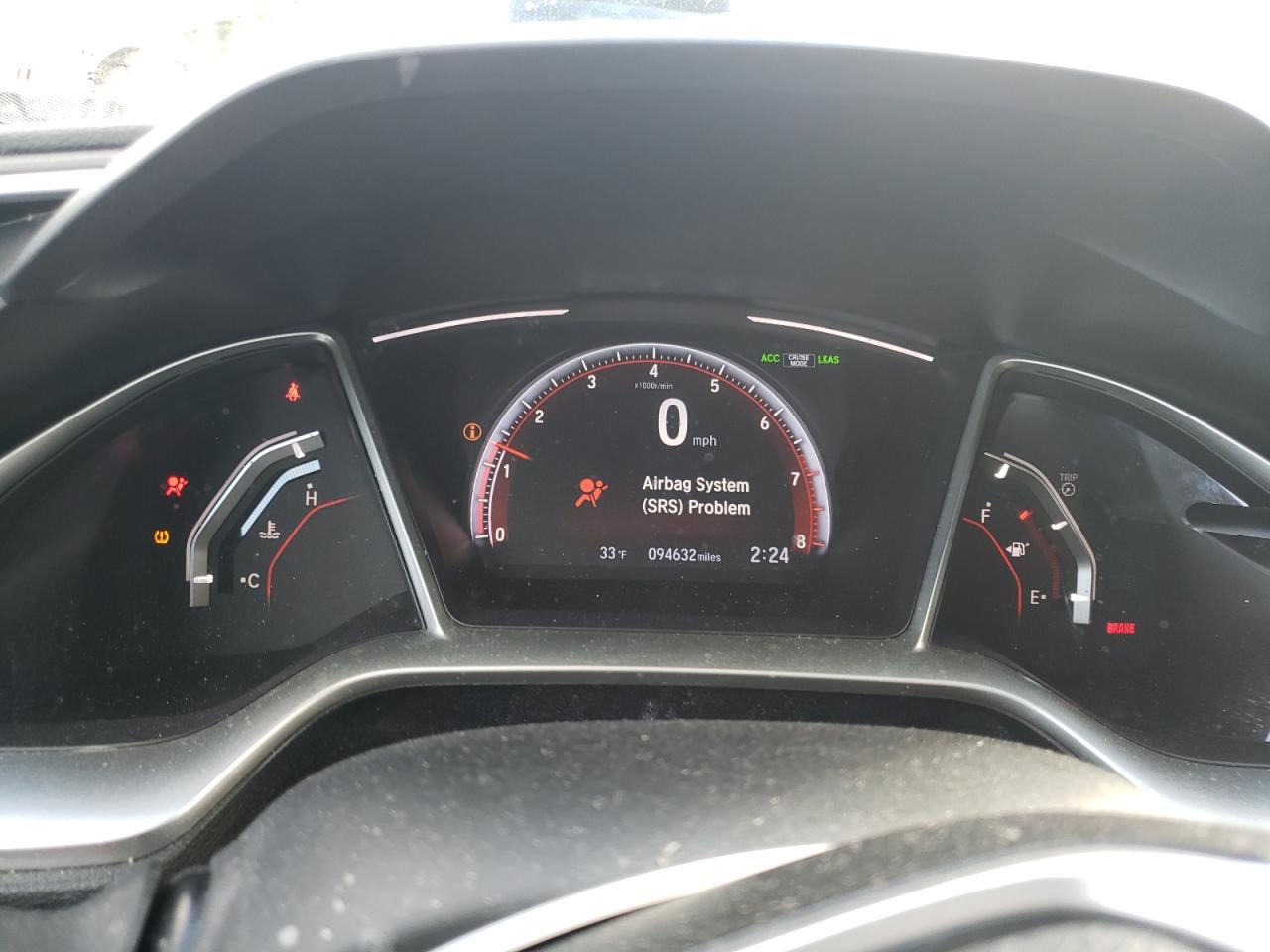 2019 Honda Civic VIN 19XFC2E86KE015365 Copart auction photo, front end / rear end damage thumbnail 9