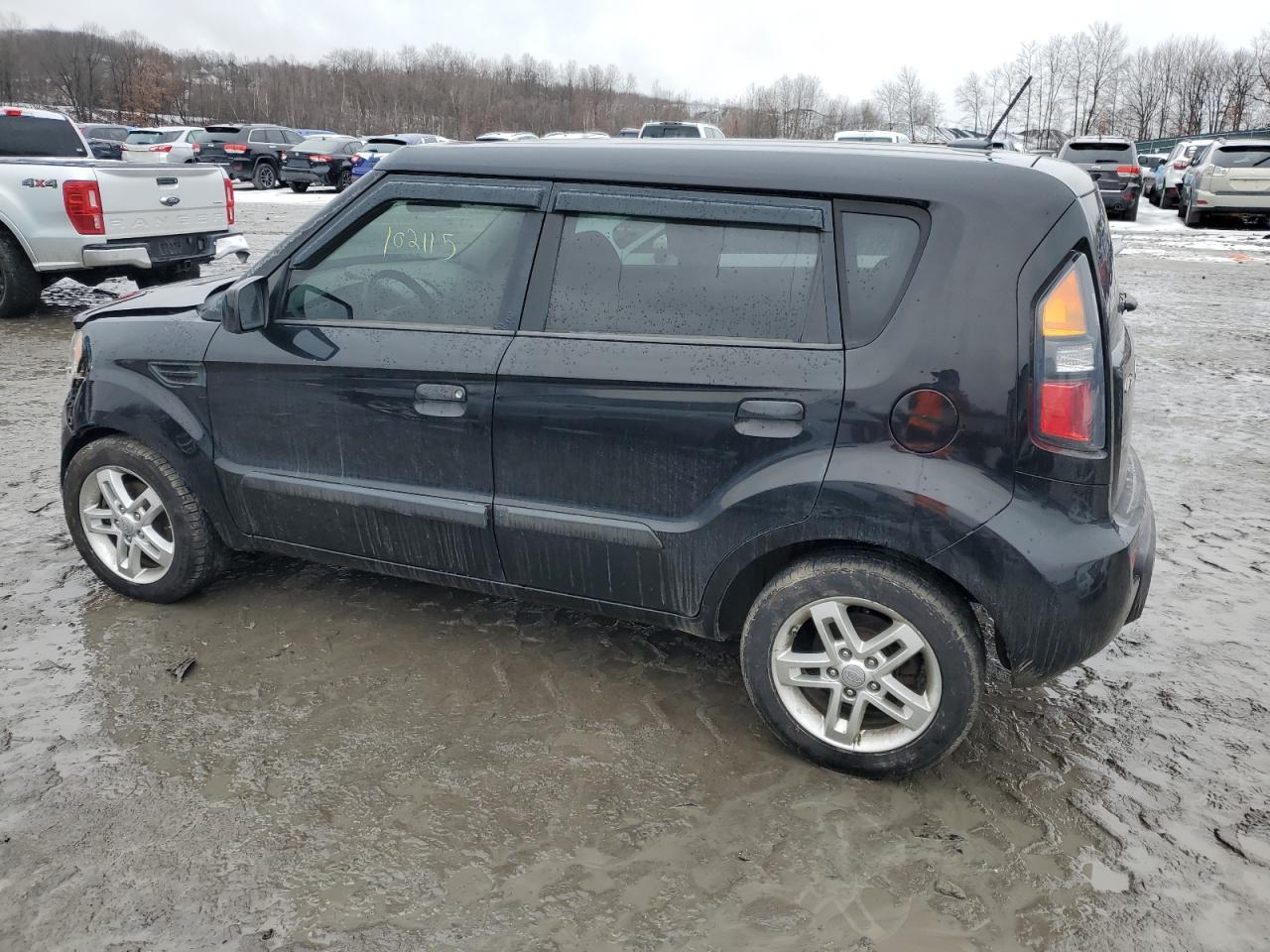 2010 KIA Soul VIN KNDJT2A27A7110365 Copart auction photo, undercarriage / front end damage thumbnail 2