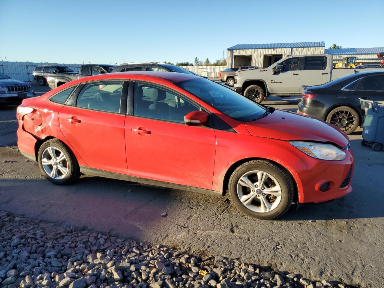 2014 Ford Focus VIN 1FADP3F20EL358671 Copart auction photo, rear end damage thumbnail 4