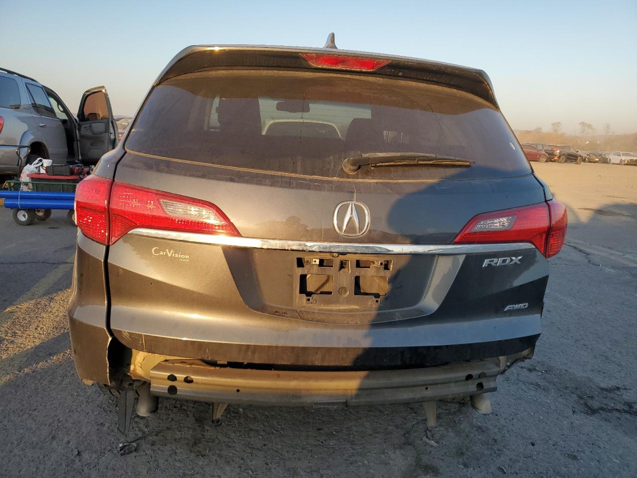 2015 Acura RDX VIN 5J8TB4H39FL025579 Copart auction photo, rear end / side damage thumbnail 6