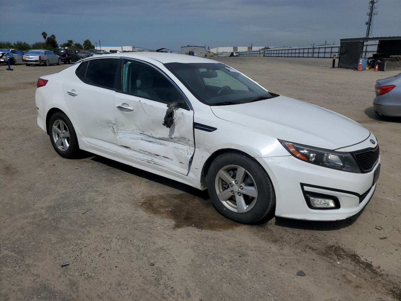 2015 KIA Optima VIN 5XXGM4A70FG502455 Copart auction photo, side damage thumbnail 4