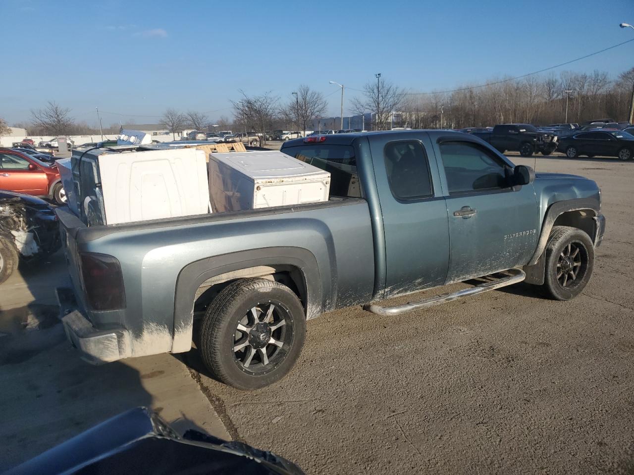2009 Chevrolet Silverado VIN 1GCEC19C59Z258037 Copart auction photo, side / undercarriage damage thumbnail 3