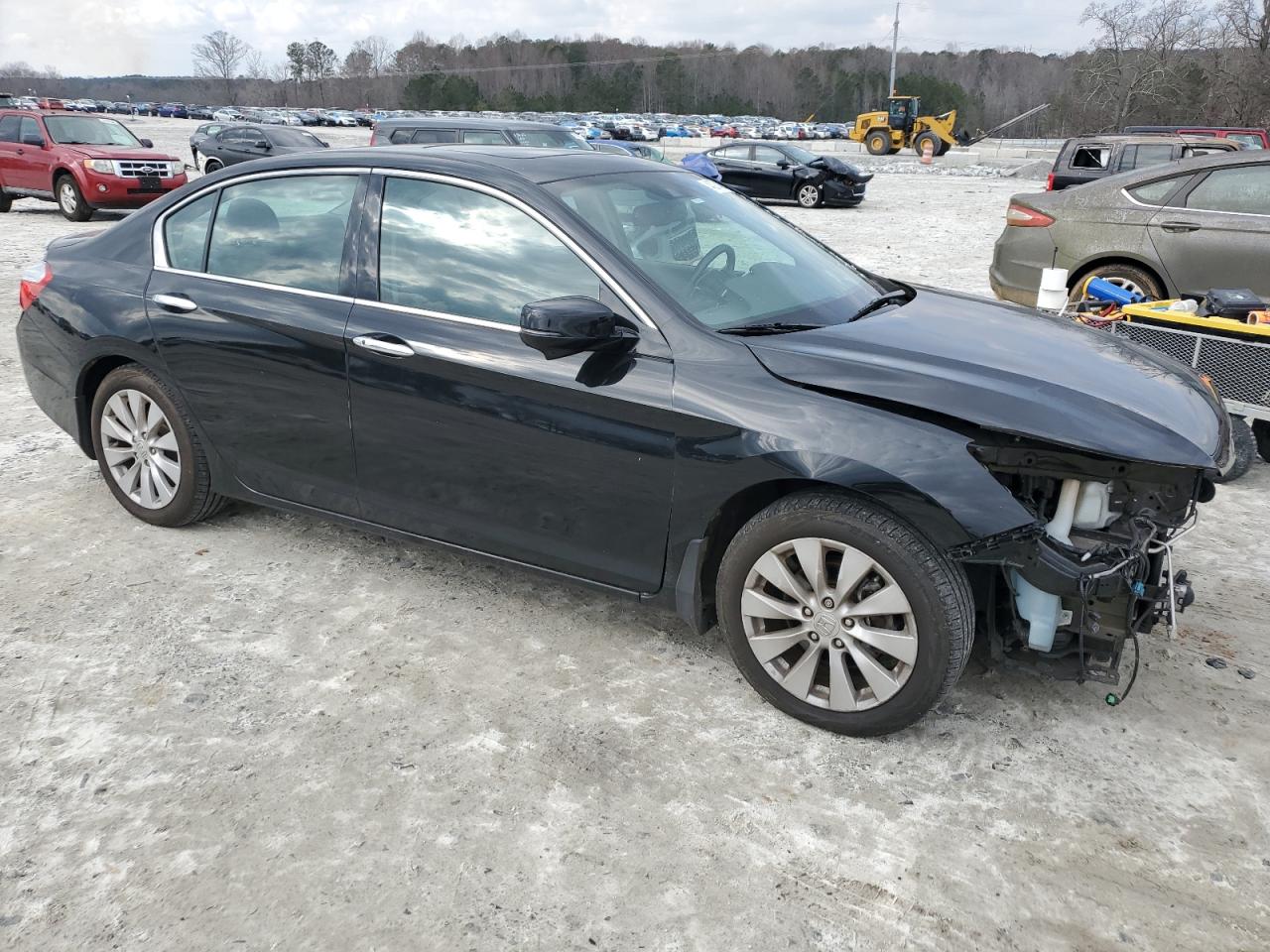 2014 Honda Accord VIN 1HGCR3F98EA025869 Copart auction photo, front end damage thumbnail 4