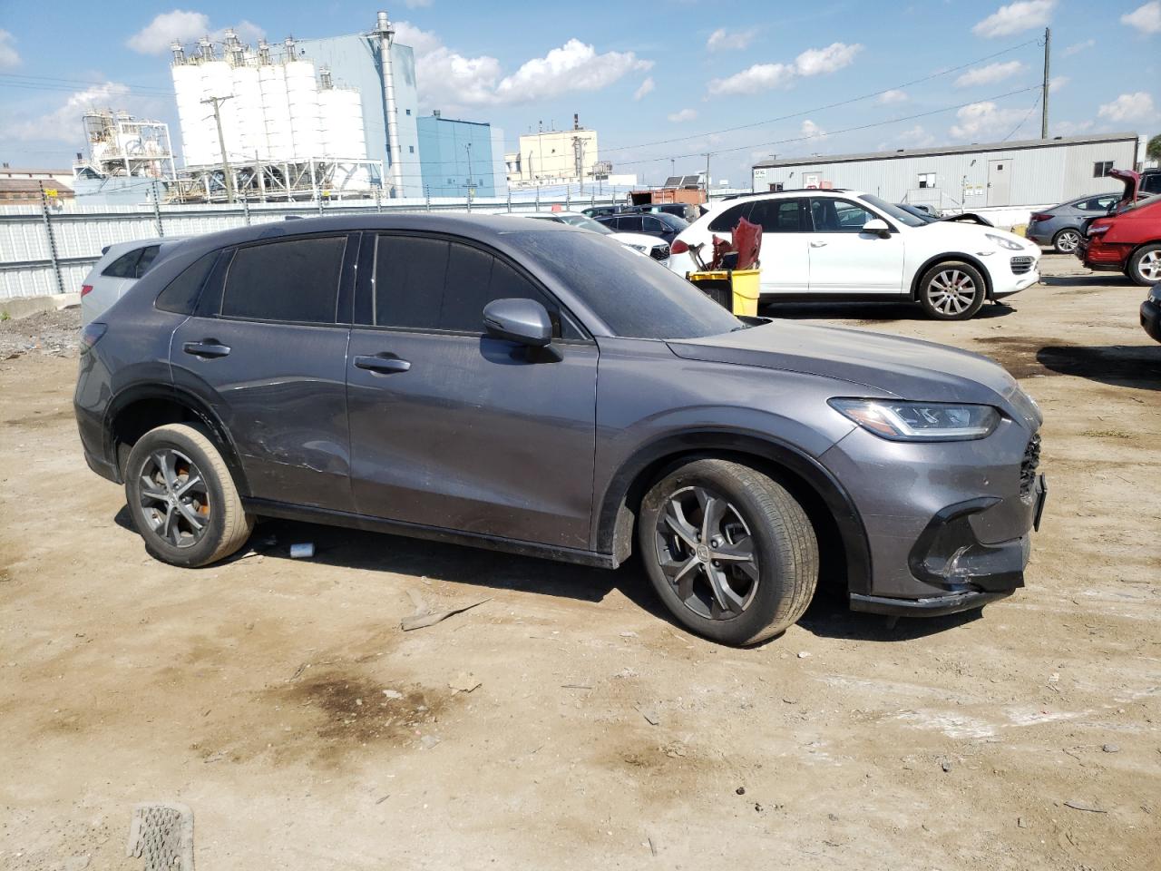 2024 Honda HR-V VIN 3CZRZ2H73RM707611 Copart auction photo, all over / undercarriage damage thumbnail 4