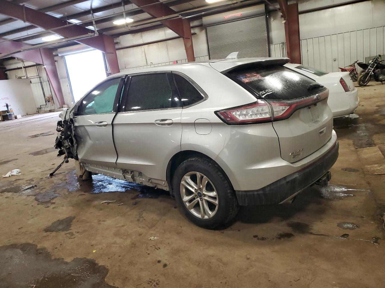 2015 Ford Edge VIN 2FMTK4J86FBB77061 Copart auction photo, front end / side damage thumbnail 2