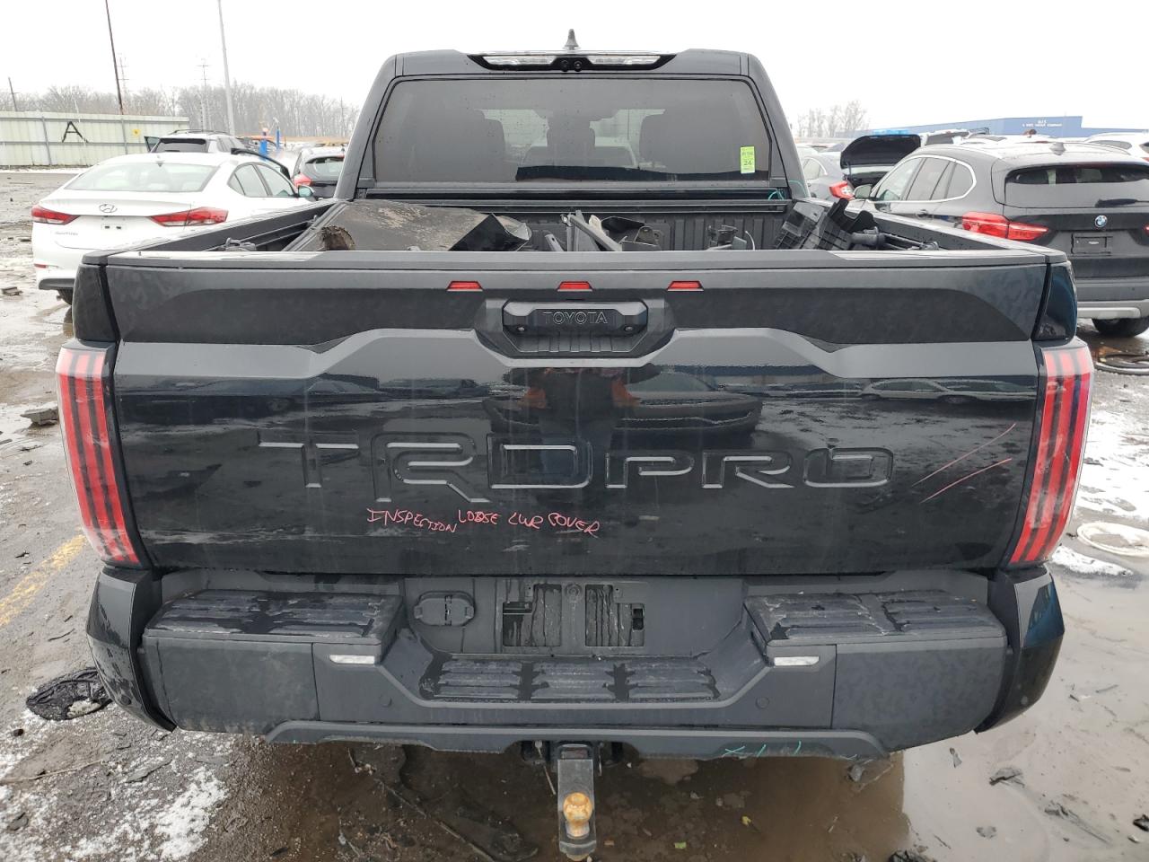 2023 Toyota Tundra VIN 5TFPC5DBXPX029408 Copart auction photo, front end / mechanical damage thumbnail 6