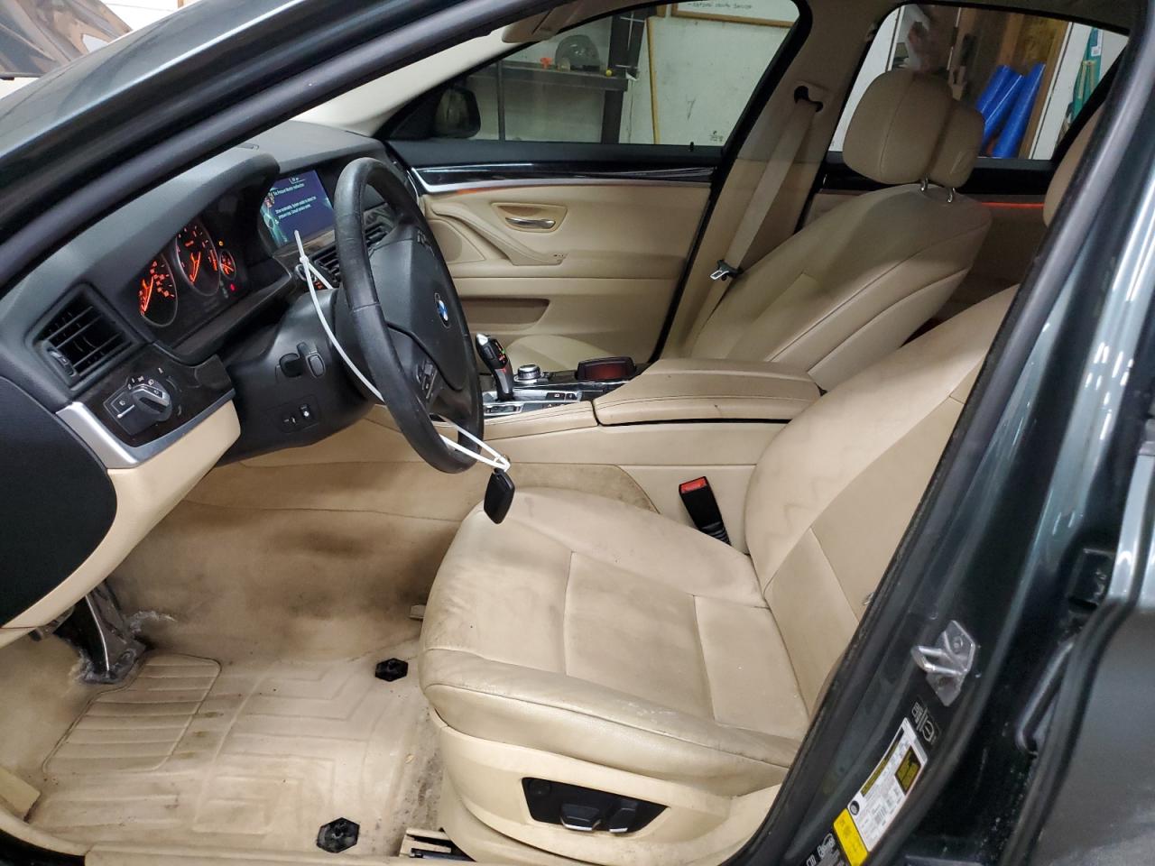 2013 BMW 5er VIN WBAFU7C57DDU74196 Copart auction photo, front end damage thumbnail 7
