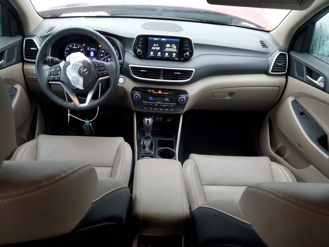 2019 Hyundai Tucson VIN KM8J33ALXKU011052 Copart auction photo, front end damage thumbnail 8