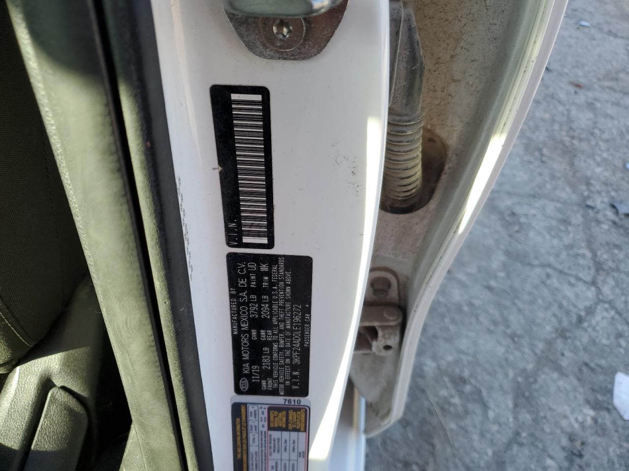2020 KIA Forte VIN 3KPF24AD0LE196272 Copart auction photo, front end / rear end damage thumbnail 12