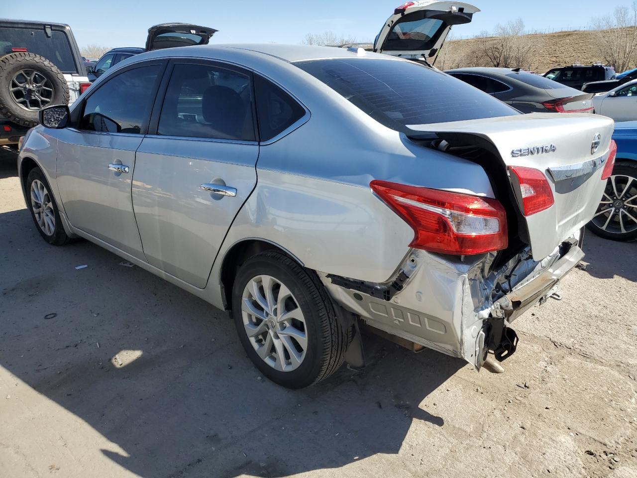 2018 Nissan Sentra VIN 3N1AB7AP4JY211621 Copart auction photo, rear end damage thumbnail 2