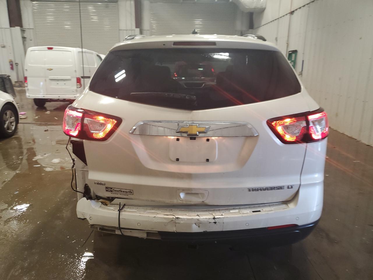 2015 Chevrolet Traverse VIN 1GNKVHKD0FJ232018 Copart auction photo, rear end damage thumbnail 6