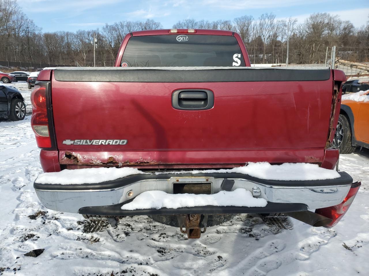 2007 Chevrolet Silverado VIN 1GCHK29UX7E197142 Copart auction photo, rear end / front end damage thumbnail 6