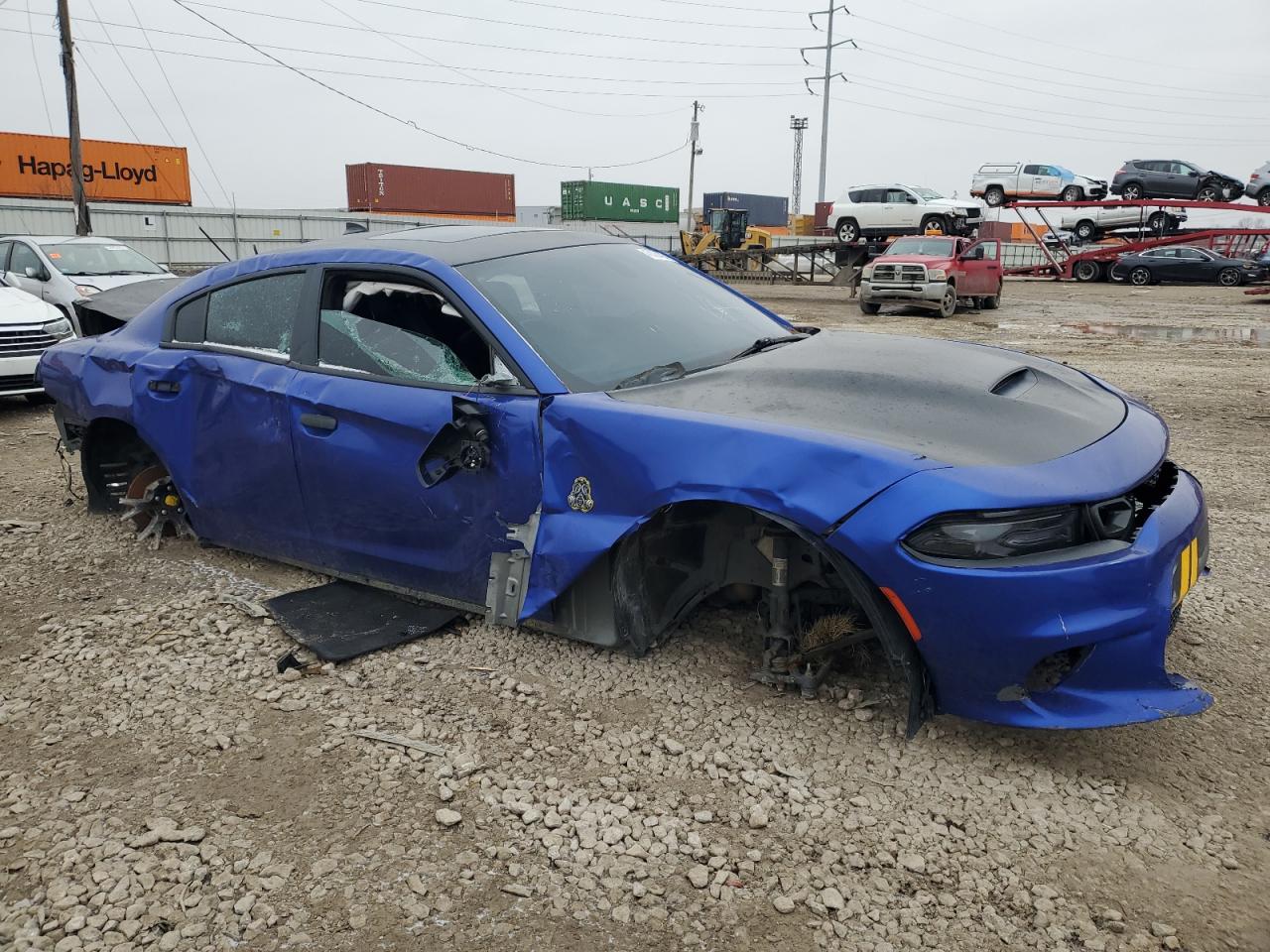 2017 Dodge Charger VIN 2C3CDXCT5HH605224 Copart auction photo, all over damage thumbnail 4