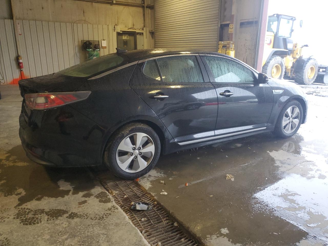 2014 KIA Optima VIN KNAGN4AD4E5074523 Copart auction photo, side / front end damage thumbnail 3