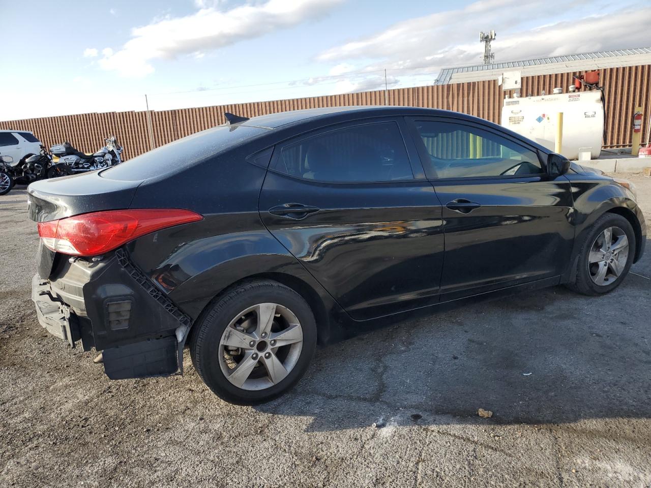 2013 Hyundai Elantra VIN 5NPDH4AE9DH265553 Copart auction photo, rear end damage thumbnail 3