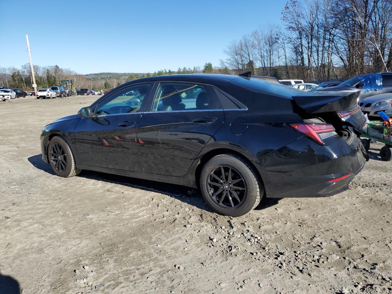 2021 Hyundai Elantra VIN KMHLN4AJ1MU011628 Copart auction photo, rear end / minor dent/scratches damage thumbnail 2