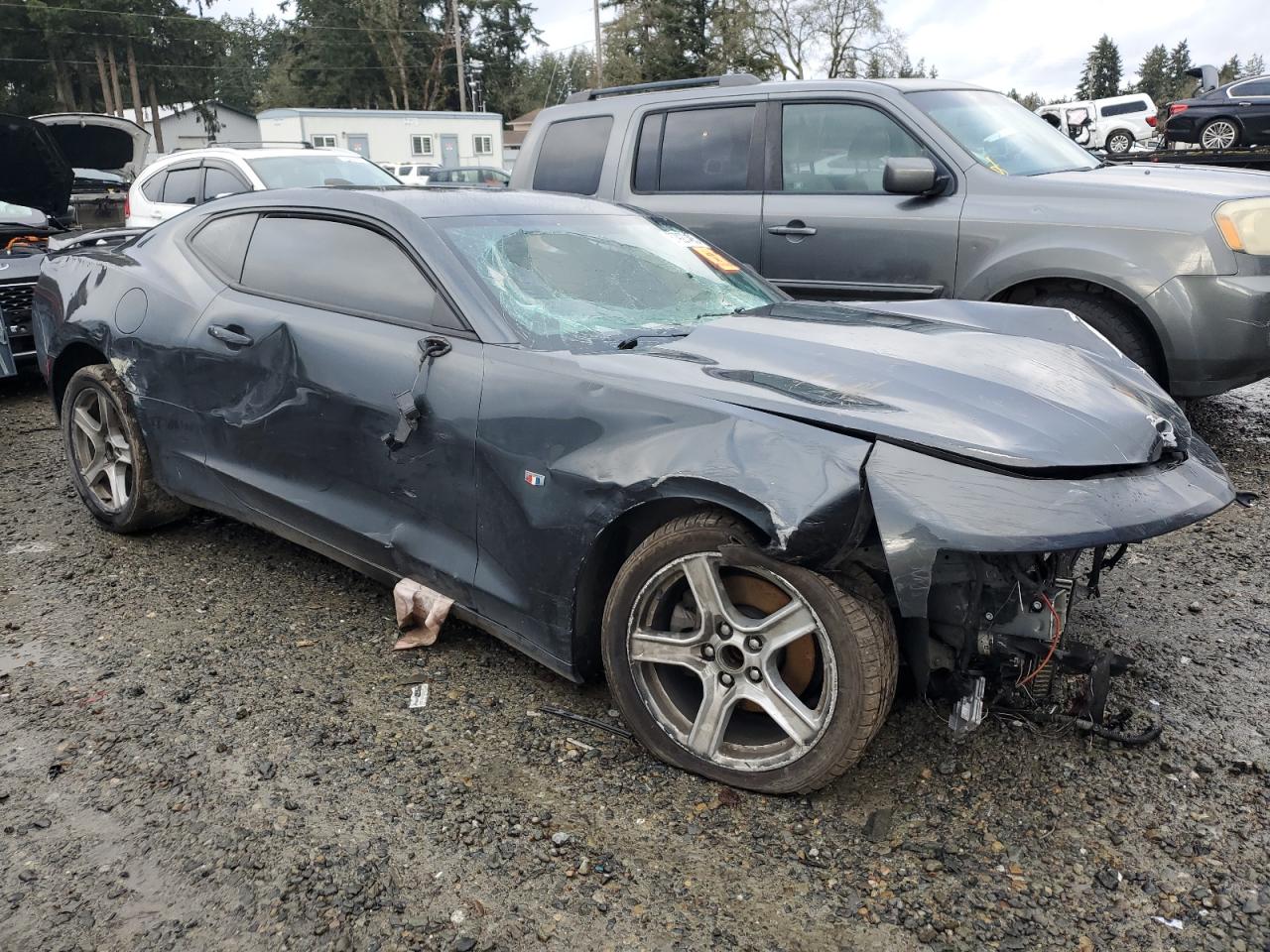 2016 Chevrolet Camaro VIN 1G1FB1RXXG0190614 Copart auction photo, all over damage thumbnail 4